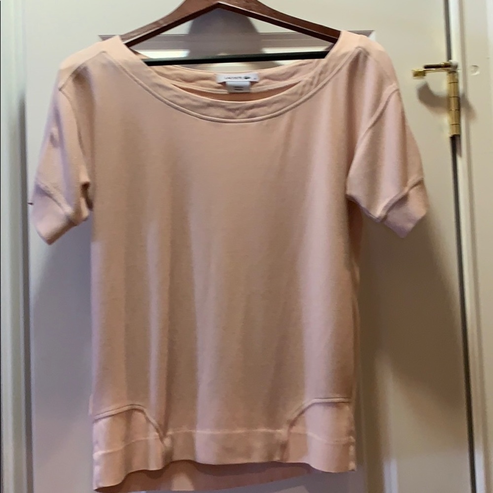 Lacoste pink shirt, size 6
